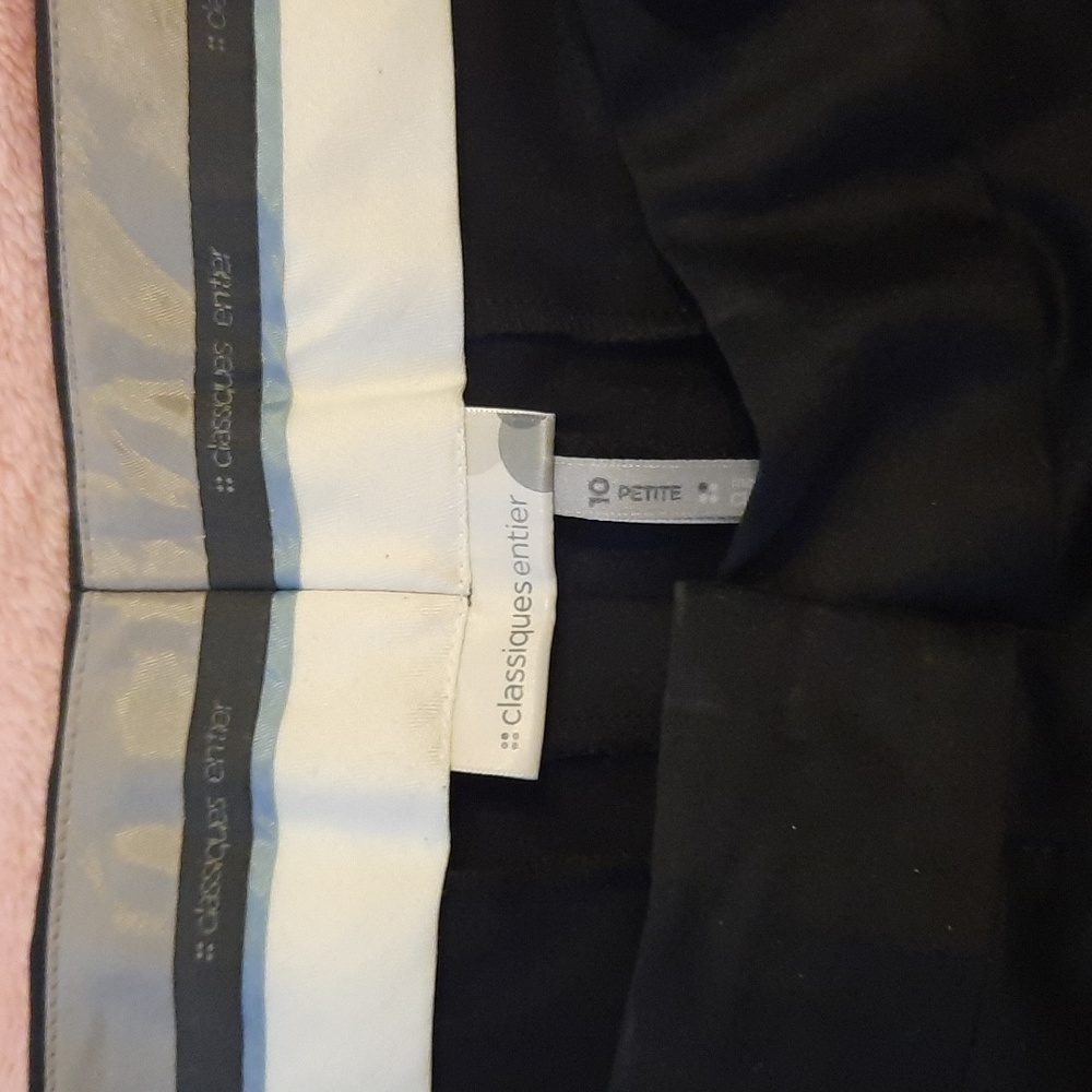 Classiques entier from Nordstrom. Size 10 petite. Black dress pants.